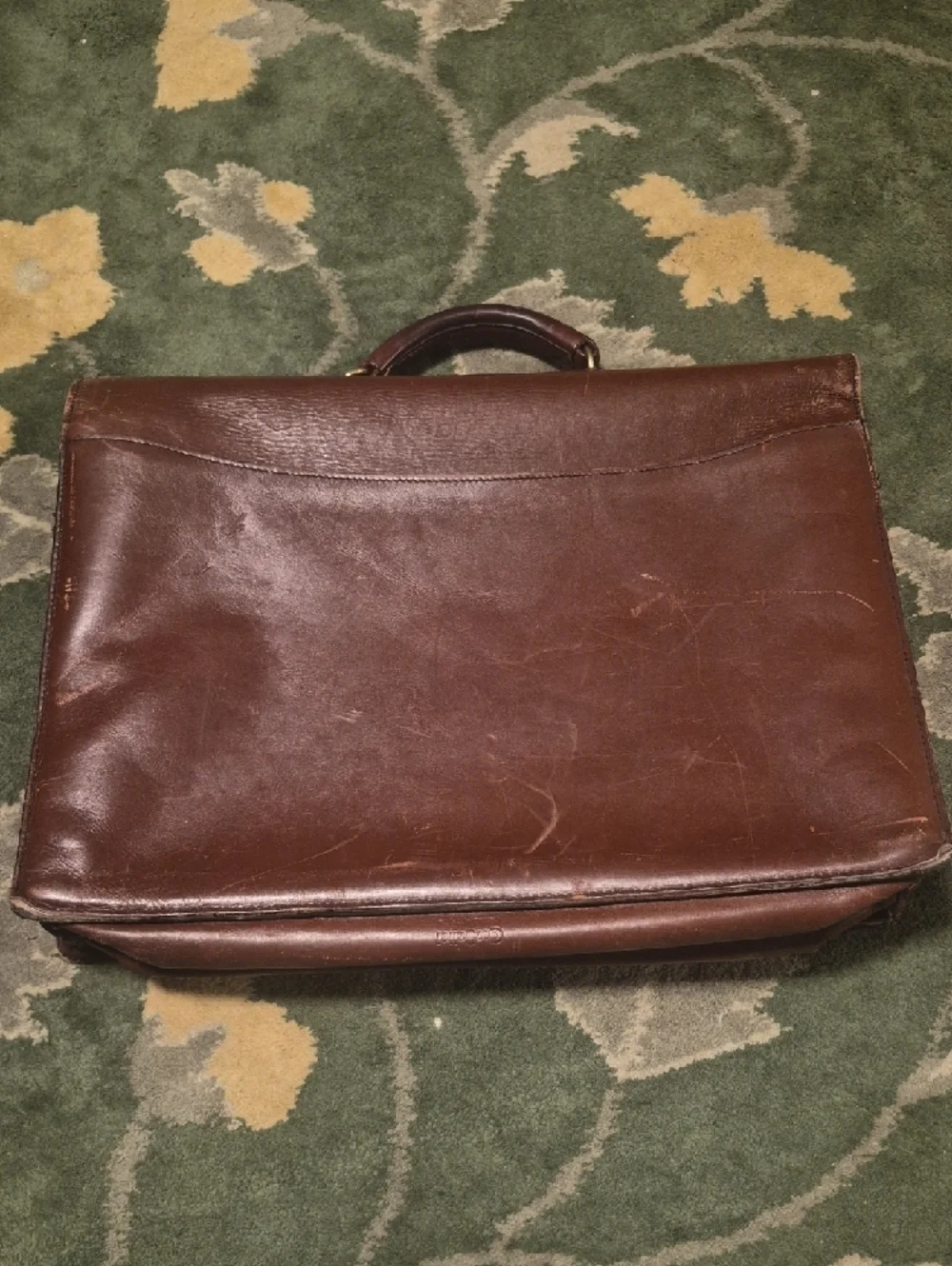 Classic Brown Leather Briefcase - Men's Professional Bag